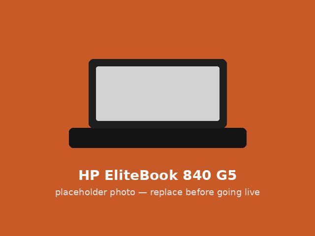 EliteBook 840 G5 — fair condition, placeholder photo