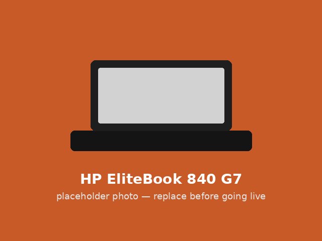 EliteBook 840 G7 — excellent condition, placeholder photo